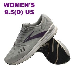 Brooks Ariel 20 Women's 9.5 D Wide Gray Purple Running Shoes 1203151D009 Gym